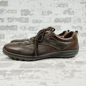 Ecco Brown Leather Lace Up Wingtip Oxford Lace Up Sneakers i389